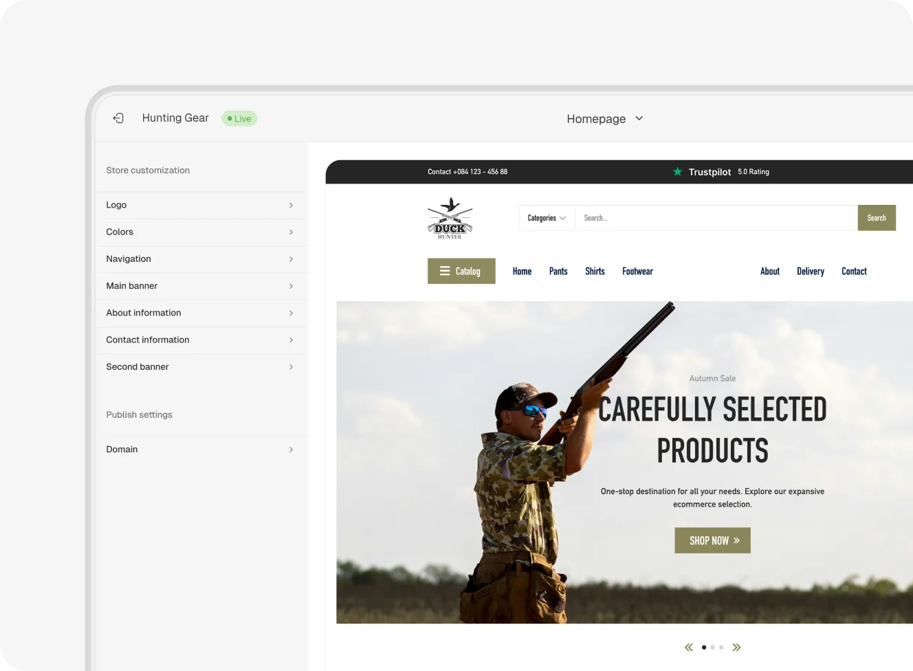 Ridgerunner unified website builder